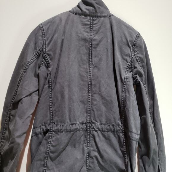 Madewell Fleet Utility Jacket XS Utility Military Cargo Cinched Waist Gray - Picture 10 of 16